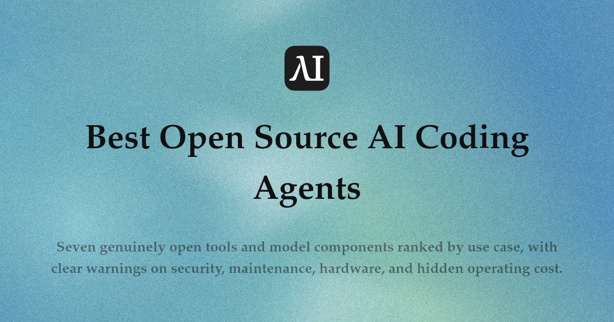 Best Open Source AI Coding Agents