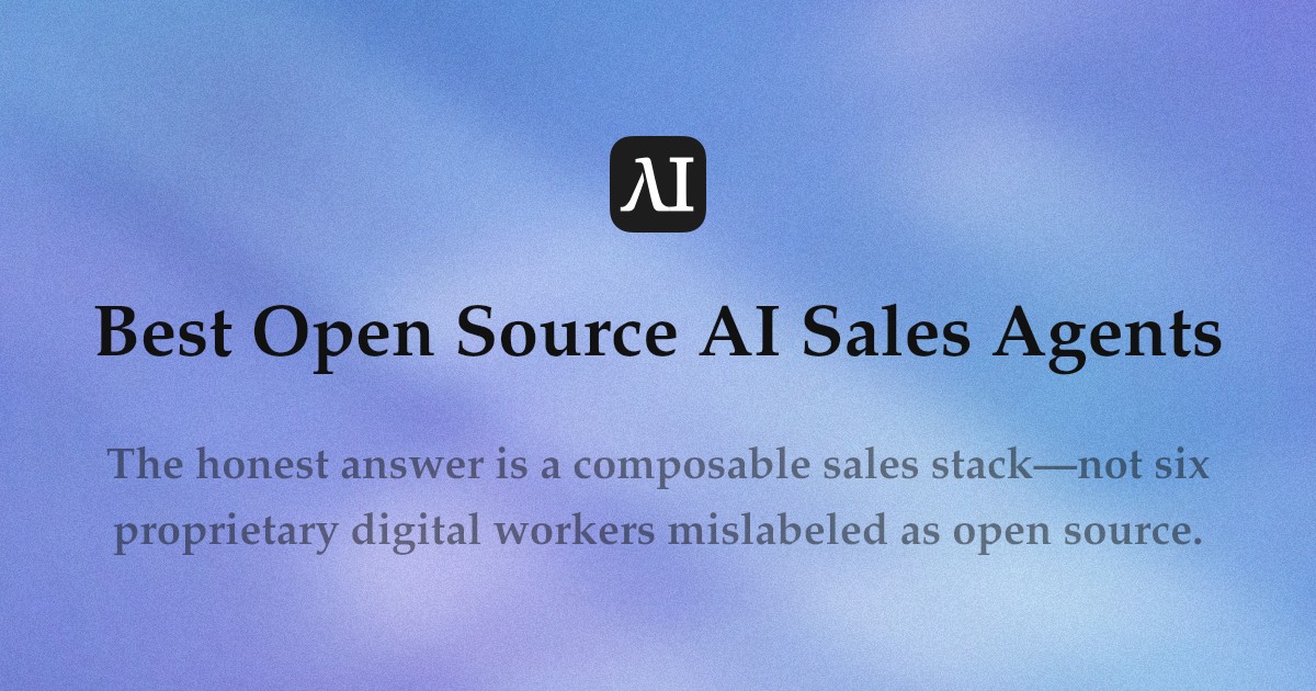 Best Open Source AI Sales Agents